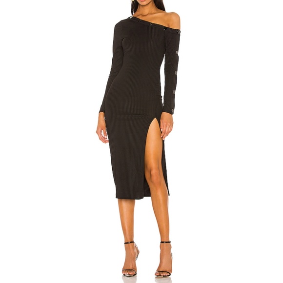 Camila Coelho Dresses & Skirts - Camila Coelho Margarida Midi Dress Bodycon Black